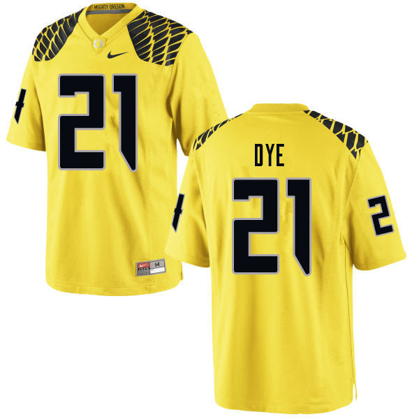 Men #21 Travis Dye Oregn Ducks College Football Jerseys Sale-Yellow